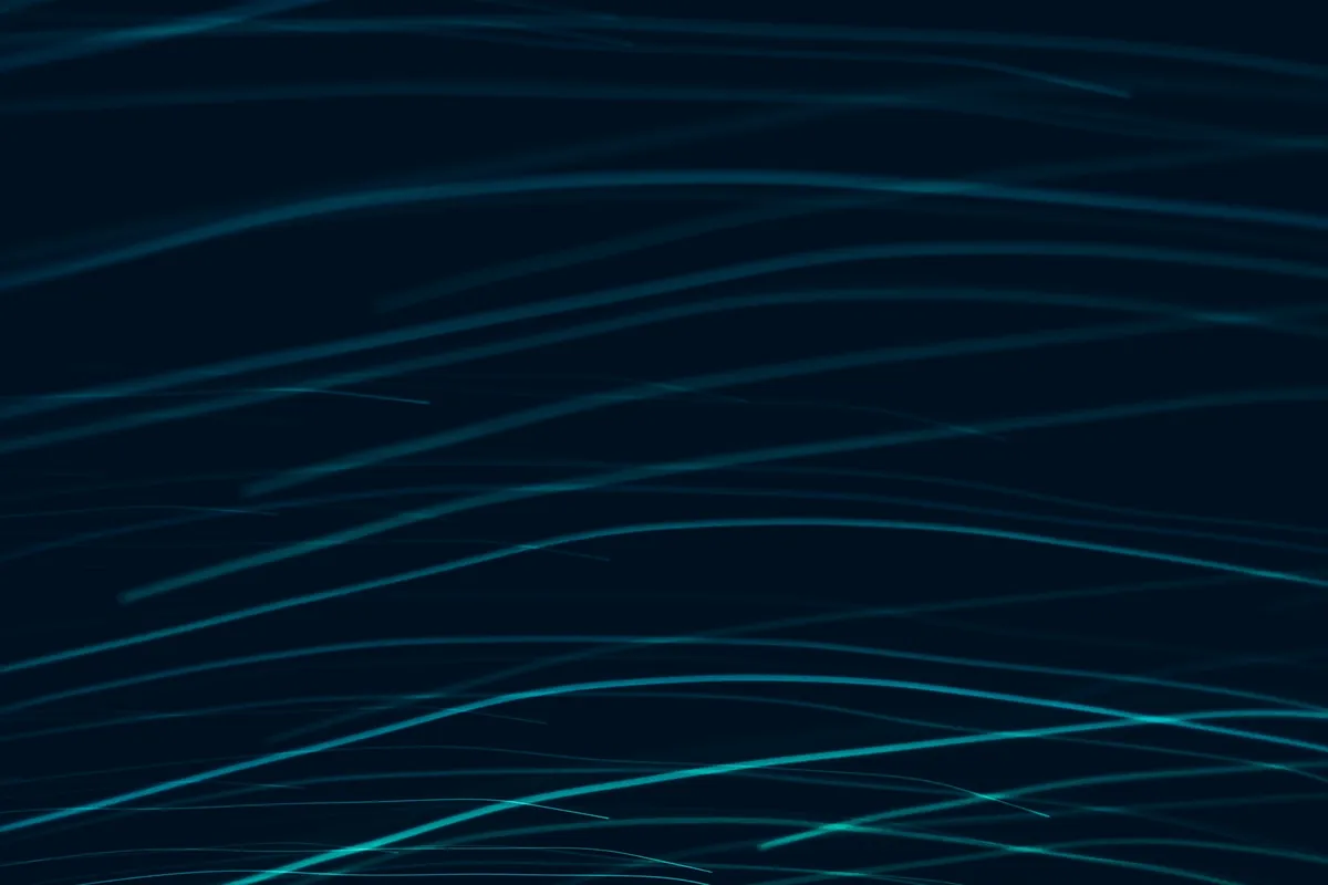 Blue and teal light streaks