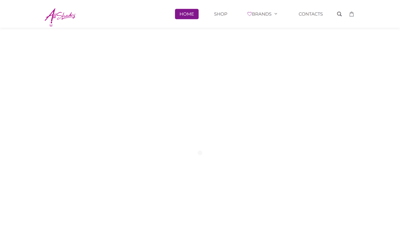 All Shades homepage screenshot